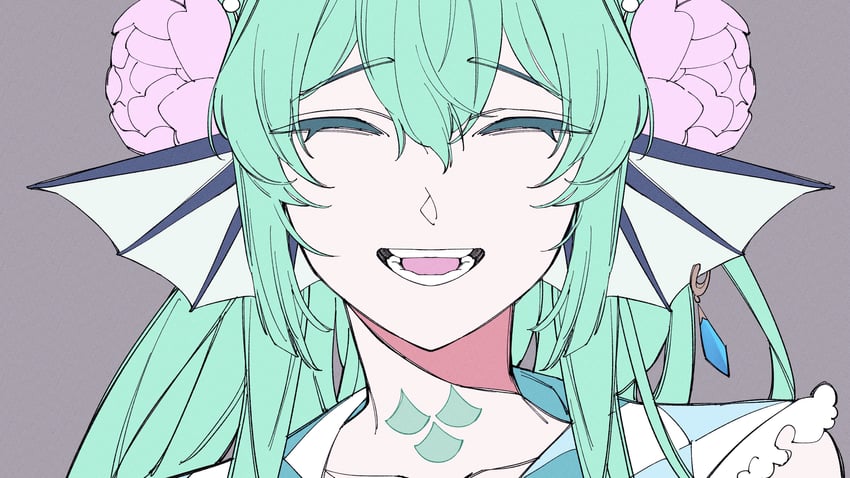 finana ryugu (nijisanji and 1 more) drawn by zhuotian
