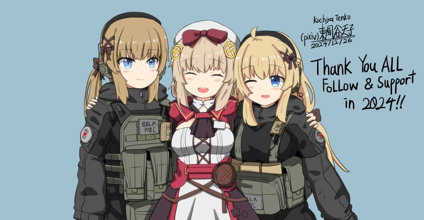 fnc and choco (original and 2 more) drawn by kochiya_tenko