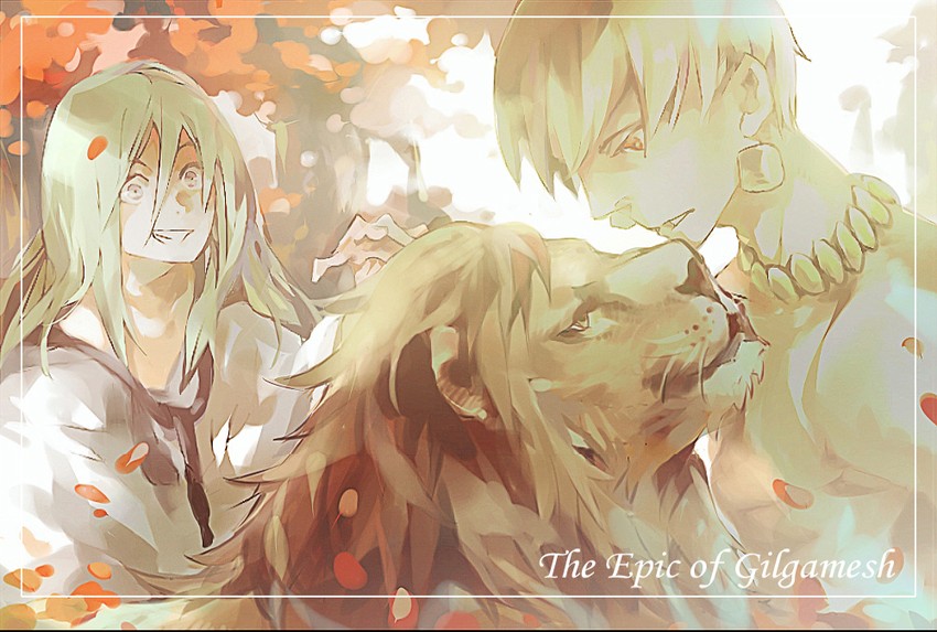 gilgamesh and enkidu (fate and 1 more) drawn by shenzhideng