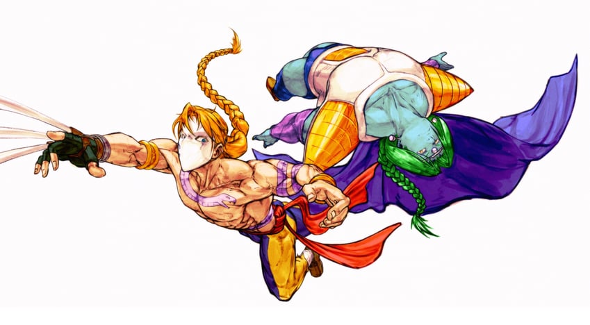 vega and zarbon (street fighter and 2 more) drawn by zero_setsu
