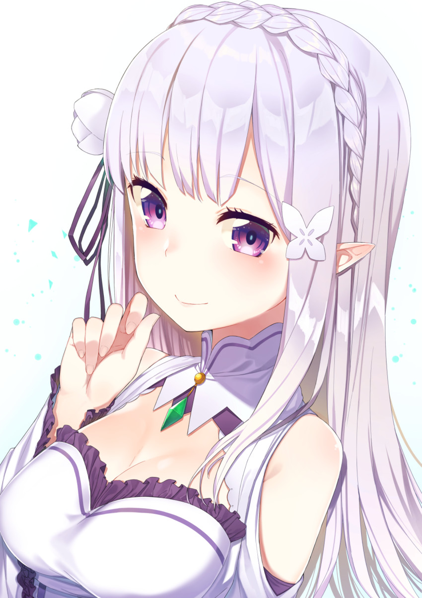 emilia (re:zero kara hajimeru isekai seikatsu) drawn by tofu1601