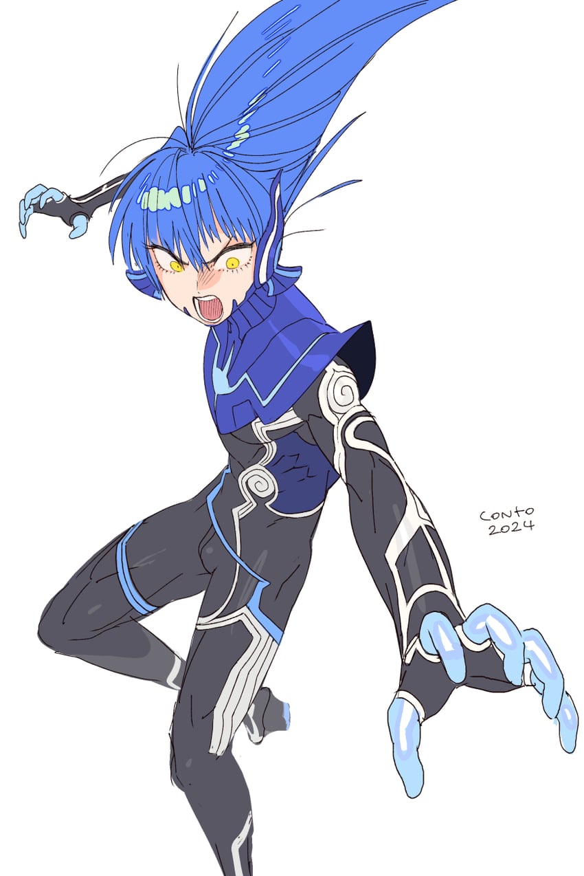 protagonist (shin megami tensei and 1 more) drawn by conto