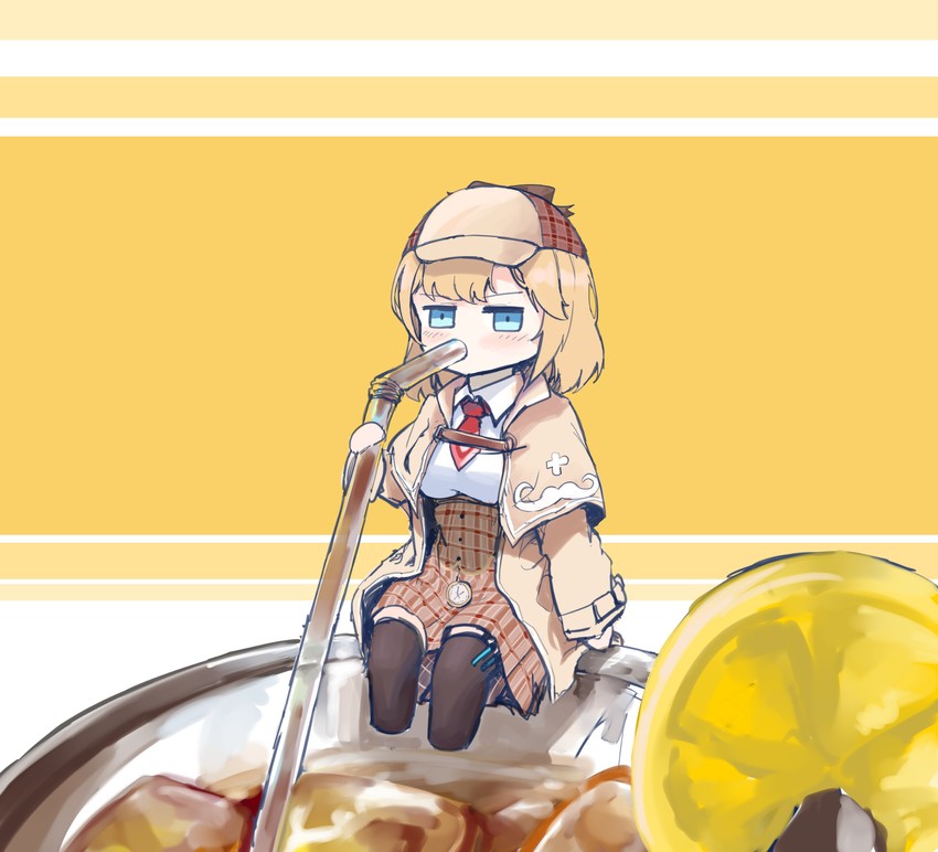 watson amelia (hololive and 1 more) drawn by vyragami