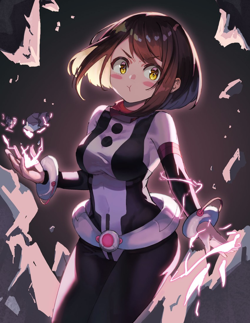 uraraka ochaco (boku no hero academia) drawn by sango_30