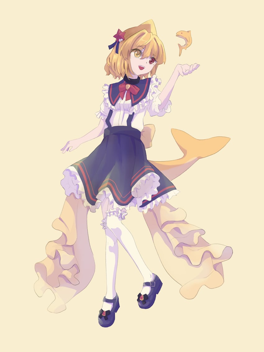 kaofish (indie virtual youtuber) drawn by cloudly_qby