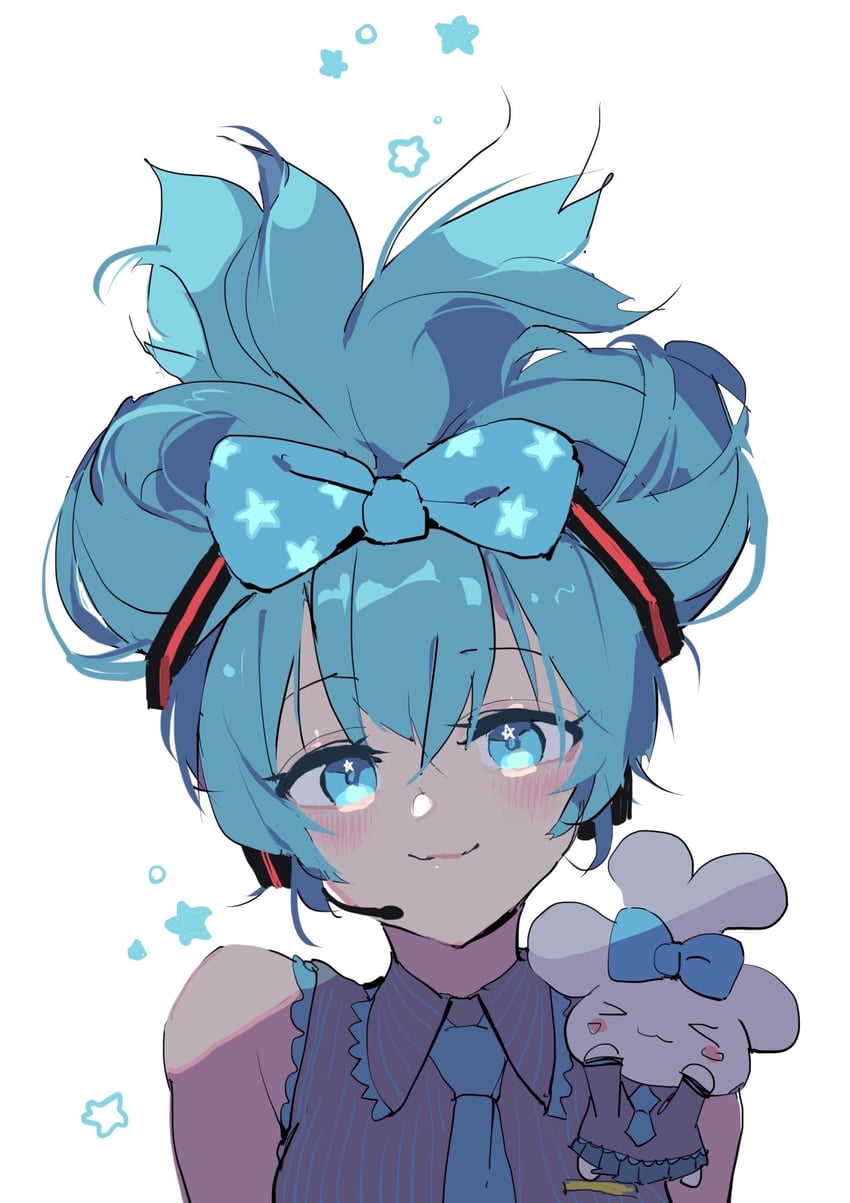 hatsune miku, cinnamoroll, and cinnamiku (vocaloid and 2 more) drawn by tennohi