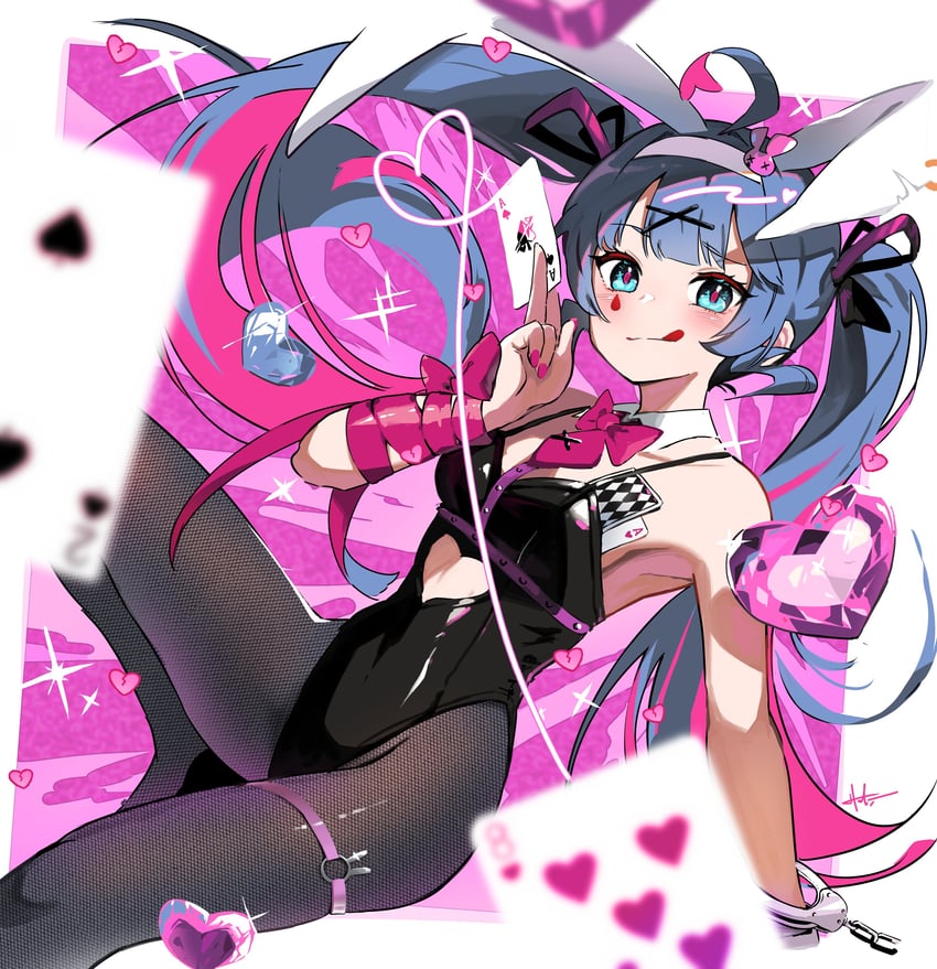 hatsune miku (vocaloid and 1 more) drawn by hayato_noda
