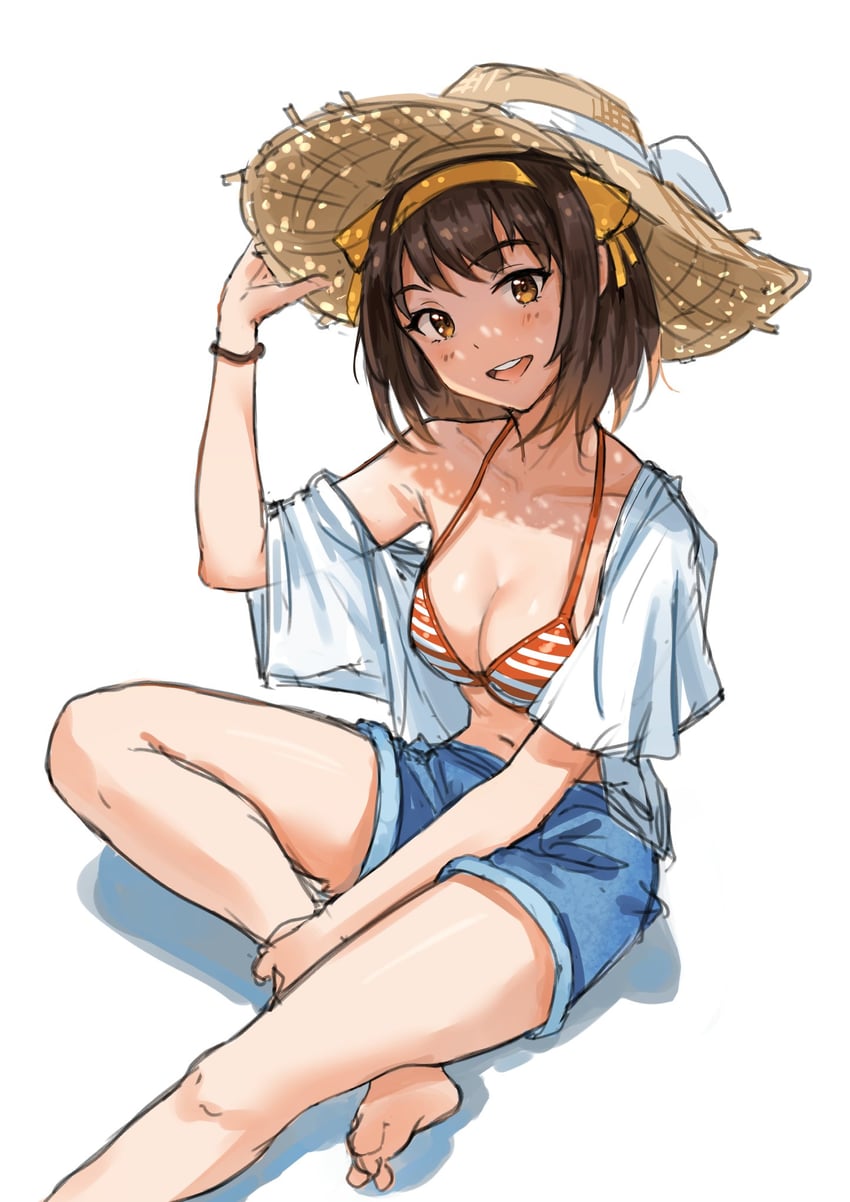 suzumiya haruhi (suzumiya haruhi no yuuutsu) drawn by h-appa