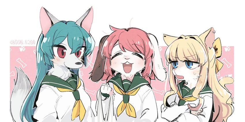 minakami sayo, hanabishi haruka, and tenkawa kaoruko (mahou shoujo ni akogarete) drawn by an_sin