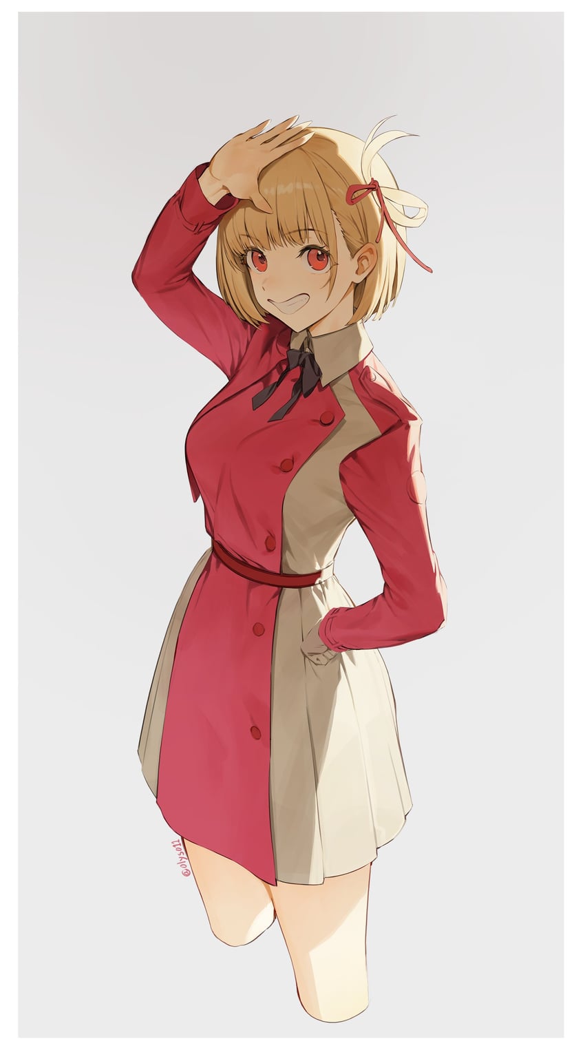nishikigi chisato (lycoris recoil) drawn by olys
