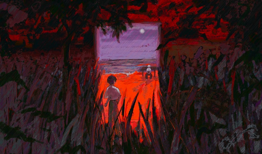 ikari shinji and nagisa kaworu (neon genesis evangelion) drawn by hj_hikari0606