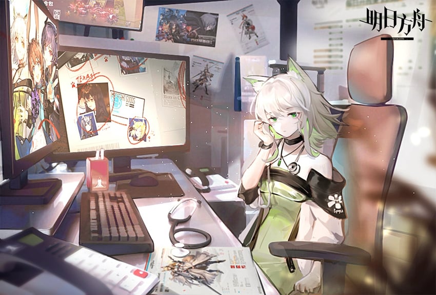 amiya, texas, lappland, kal'tsit, ch'en, and 11 more (arknights) drawn by yijitaifengdengluluzhou