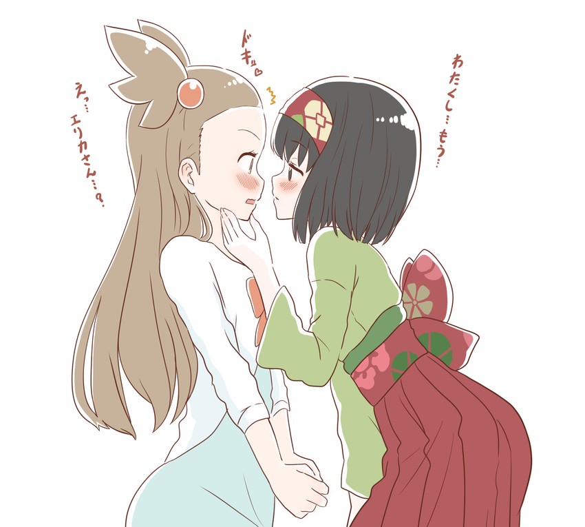 erika and jasmine (pokemon and 2 more) drawn by kurosawa_karura
