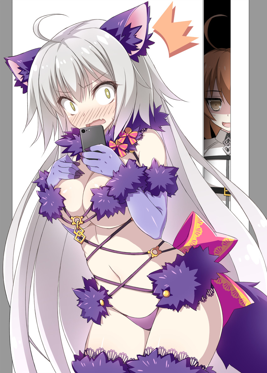 mash kyrielight, fujimaru ritsuka, and jeanne d'arc alter (fate and 1 more) drawn by suzuri_(tennenseki)