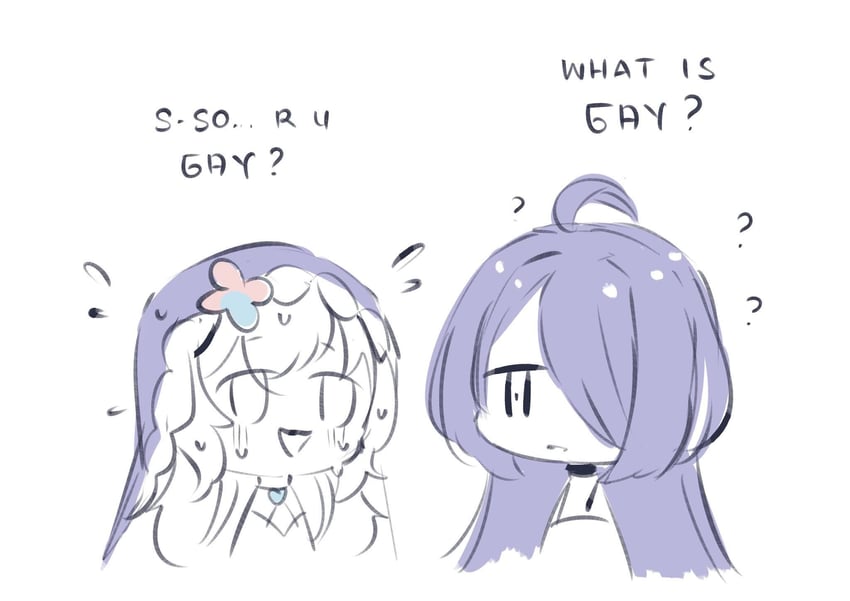 acheron and black swan (honkai and 1 more) drawn by mamaprofennn