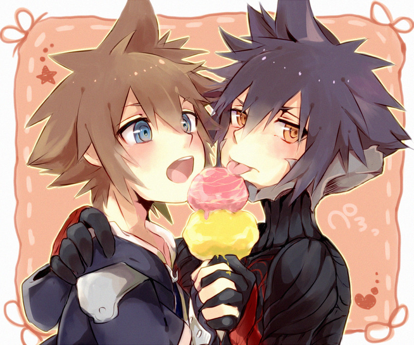 sora and vanitas (kingdom hearts) drawn by pinko_(inazume-panko)