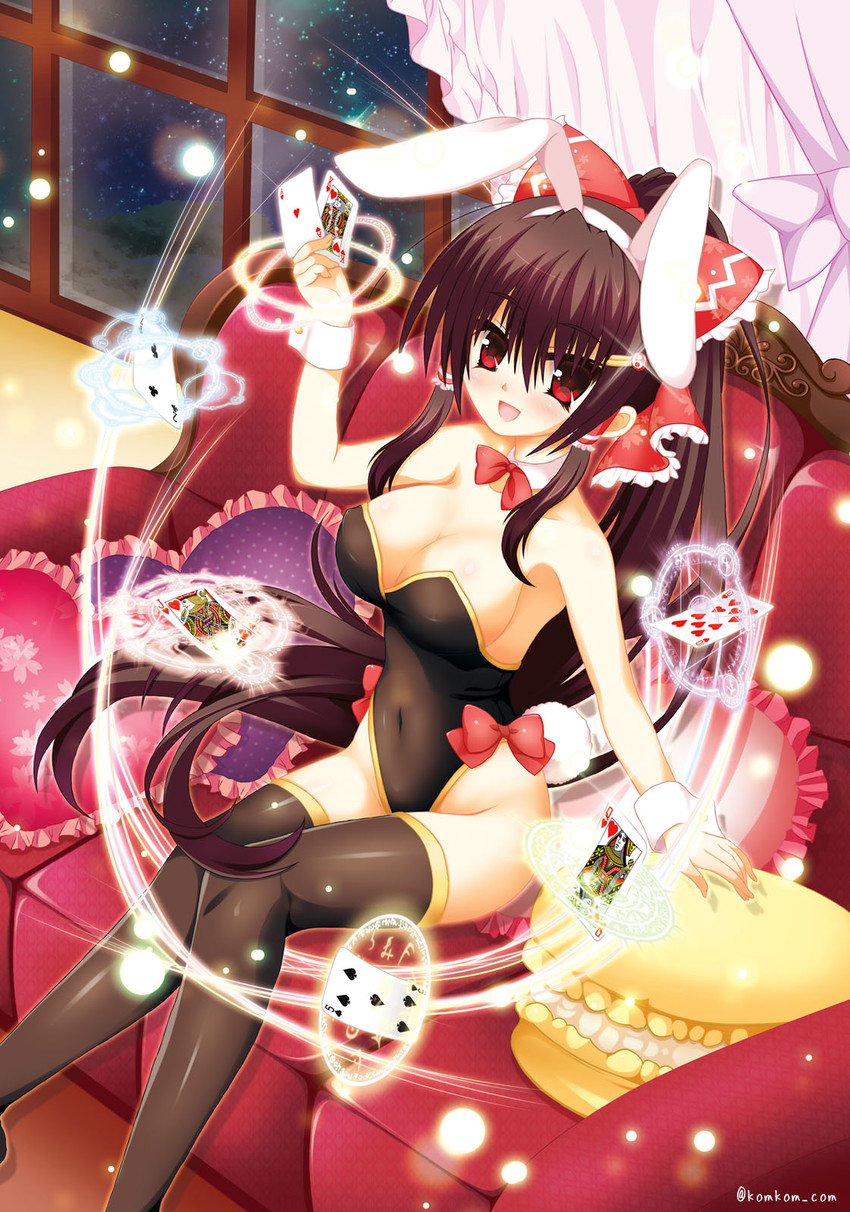hakurei reimu (touhou) drawn by kom_(1323736)