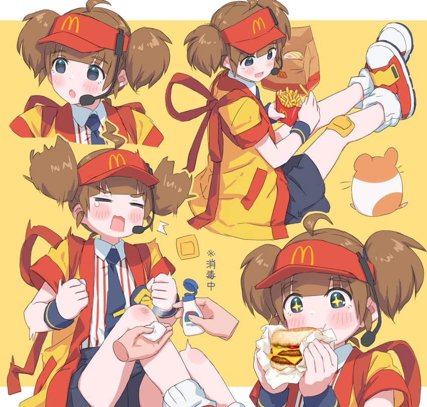 imadake dabuchi tabemi and imadake dabuchi tabesuke (mcdonald's) drawn by hayashi_naoharu