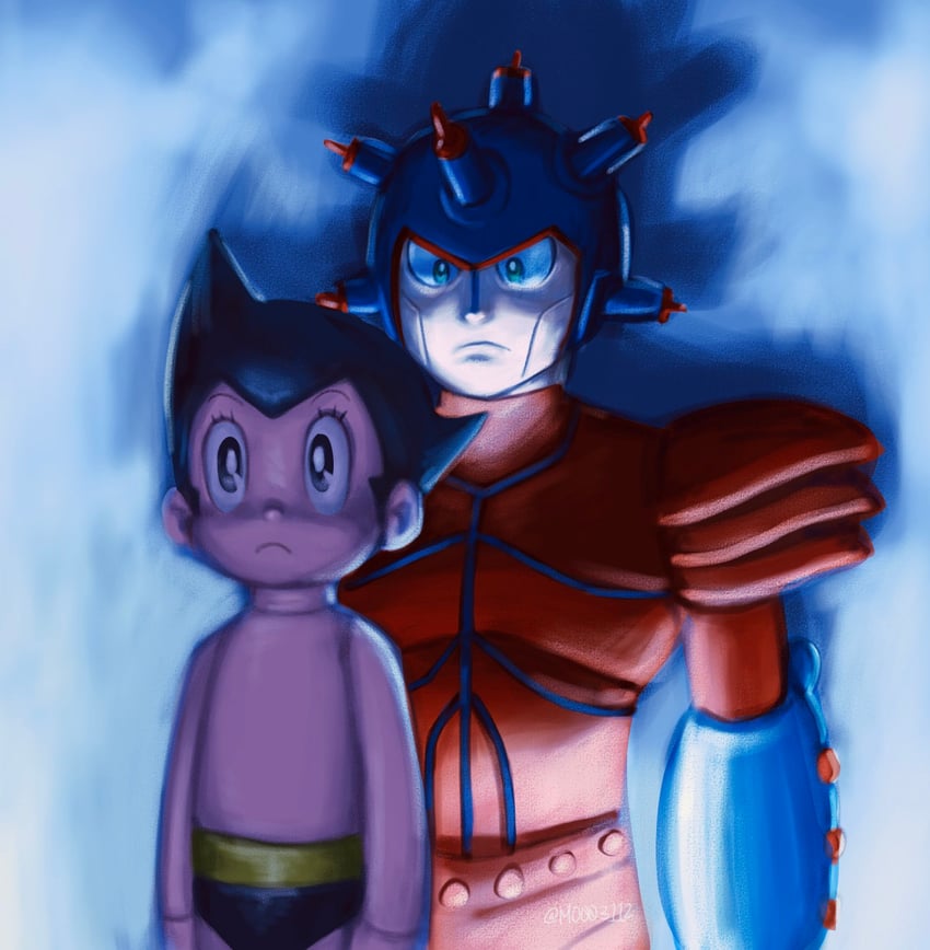 atom and atlas (tetsuwan atom and 1 more) drawn by mo003112