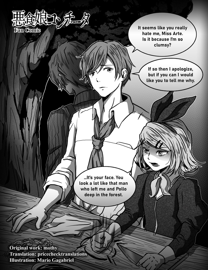 kagamine rin, kaito, arte, carlos marlon, and adam moonlit (vocaloid and 2 more) drawn by mario_gagabriel