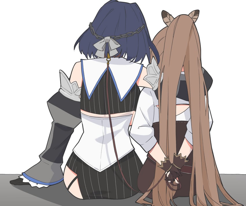 ouro kronii and nanashi mumei (hololive and 1 more) drawn by jon_eve