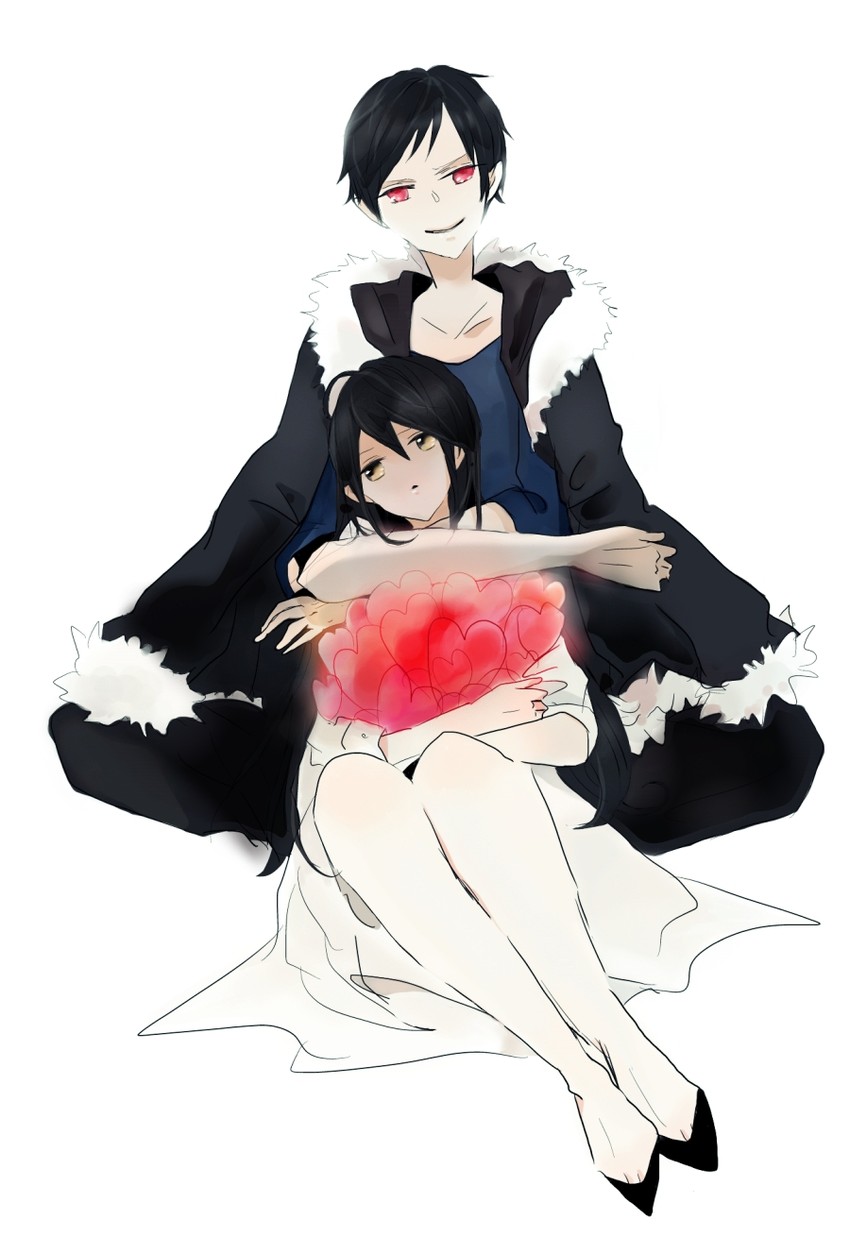 orihara izaya and yagiri namie (durarara!!) drawn by ek_ko