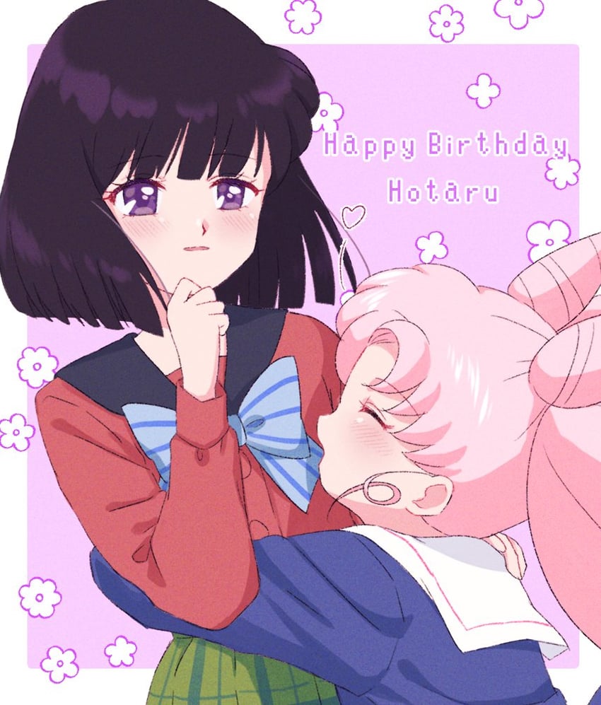 chibi usa and tomoe hotaru (bishoujo senshi sailor moon and 1 more) drawn by yumeko_(yumemexx)