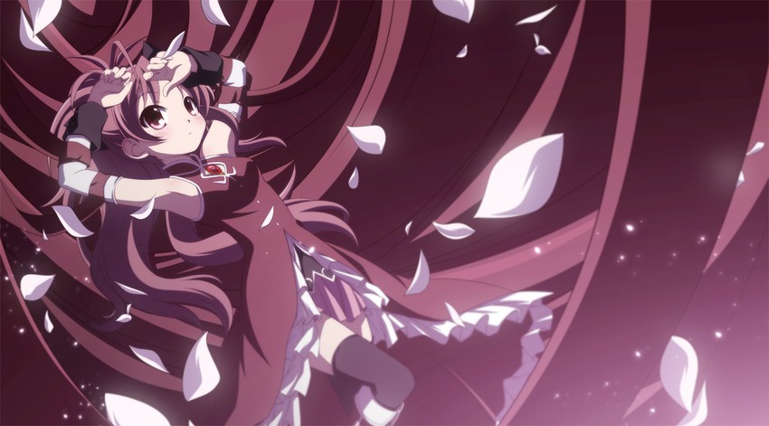 sakura kyoko (mahou shoujo madoka magica) drawn by izumi_bell