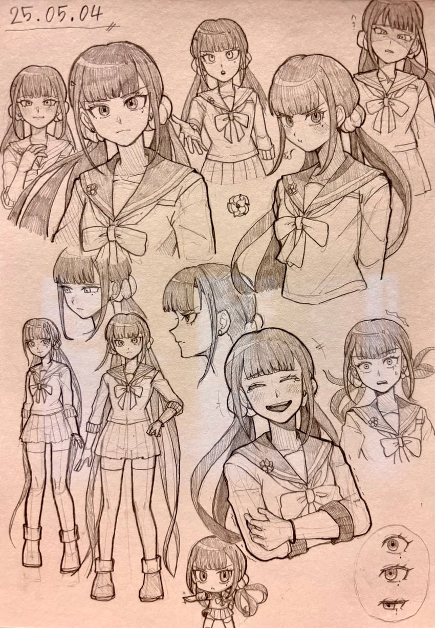 harukawa maki (danganronpa and 1 more) drawn by kirin_(suzoke_1)