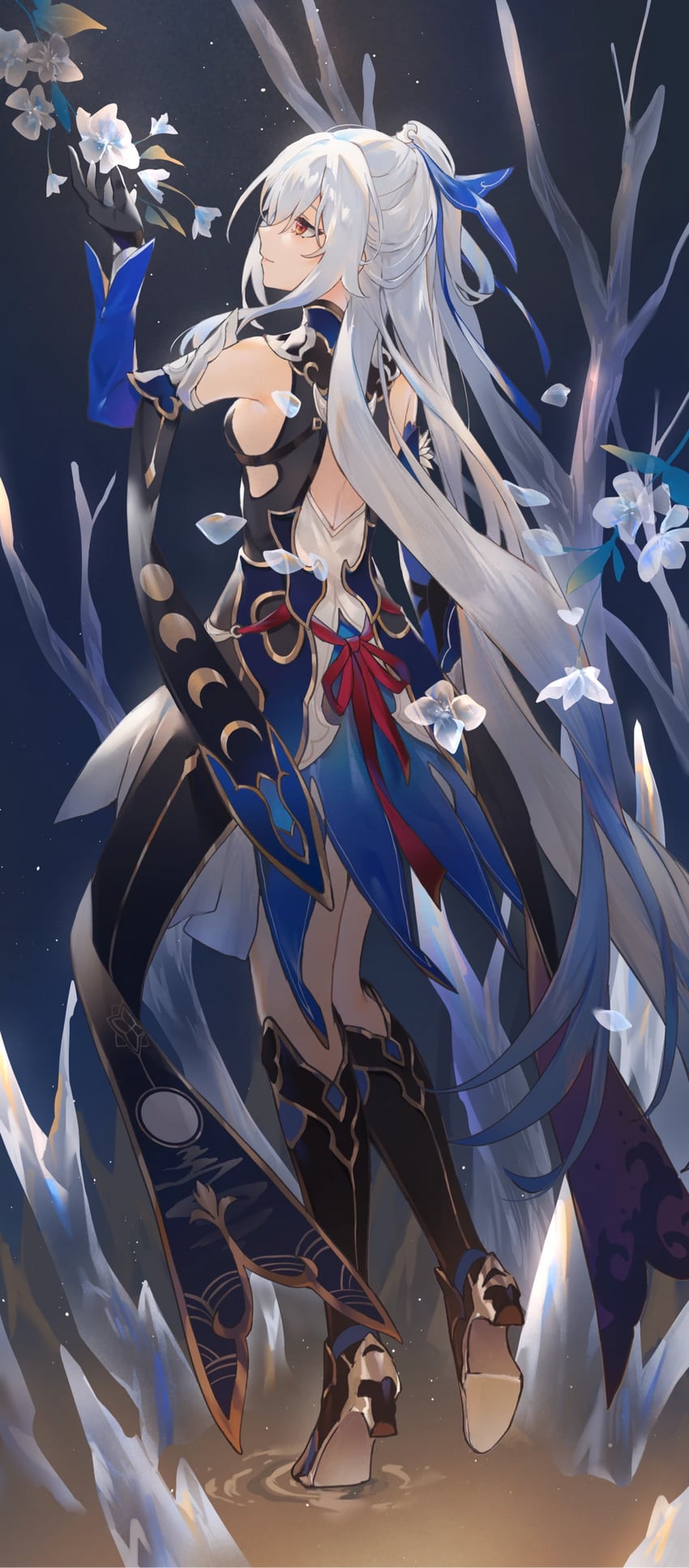 jingliu (honkai and 1 more) drawn by swkl:d