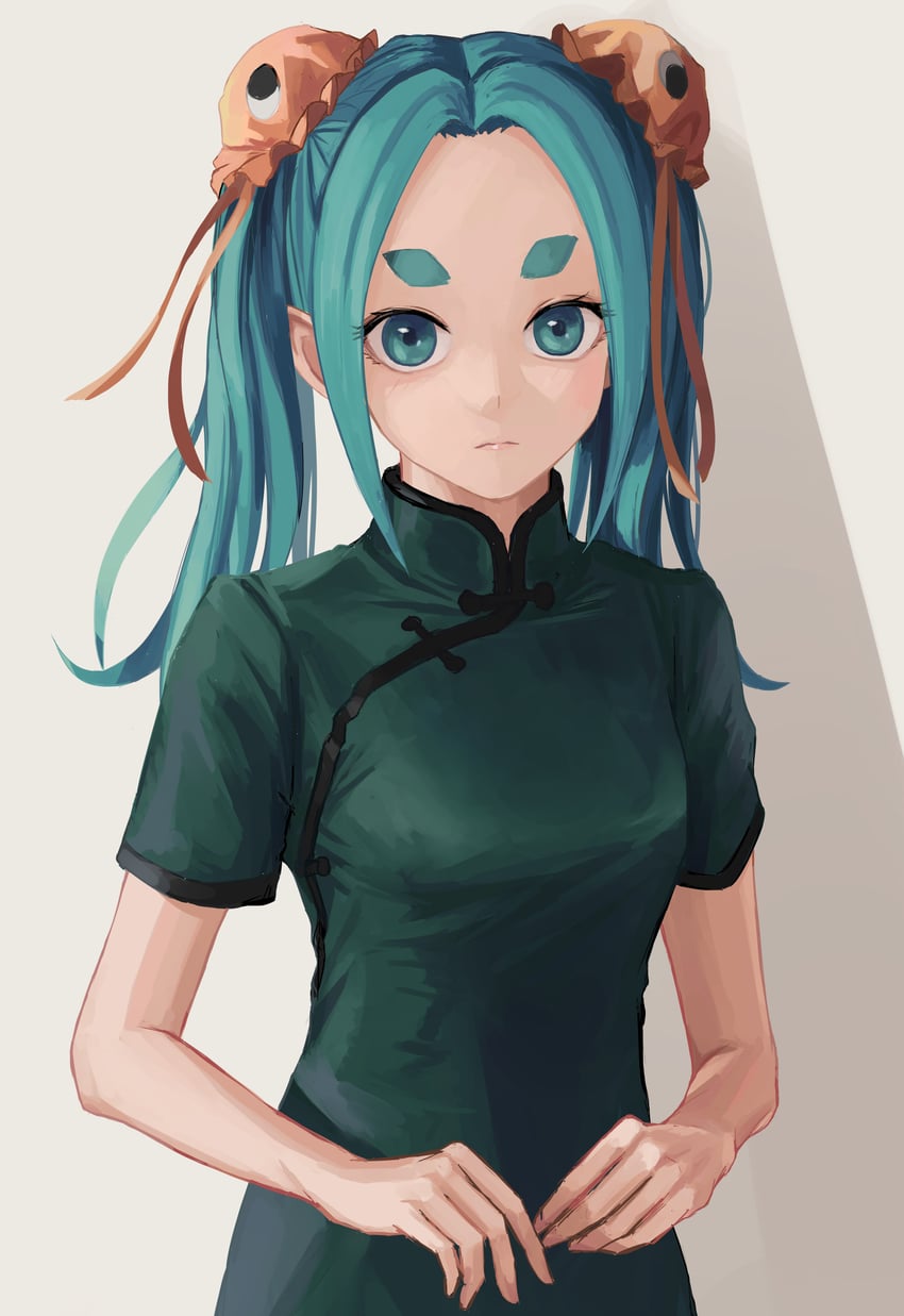 ononoki yotsugi (monogatari and 1 more) drawn by nemo_ringo
