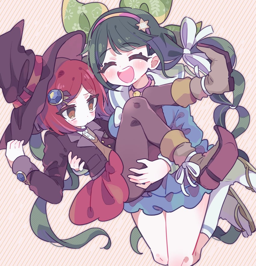 yumeno himiko and chabashira tenko (danganronpa and 1 more) drawn by aeruusa