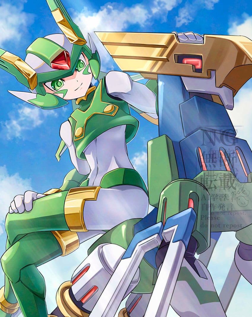 sage harpuia and aztec falcon (mega man and 2 more) drawn by dwn0001130