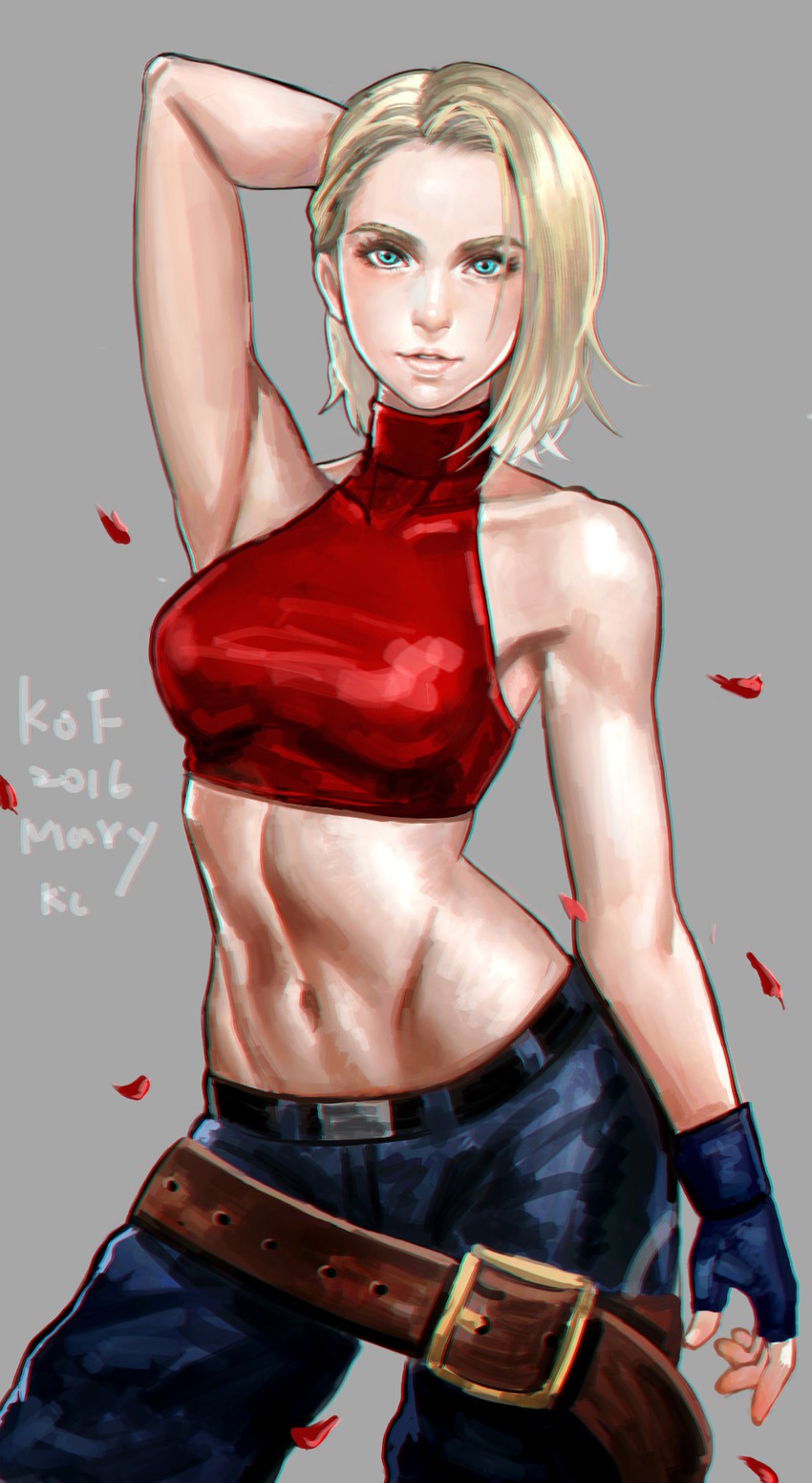 blue mary (the king of fighters and 1 more) drawn by k.c