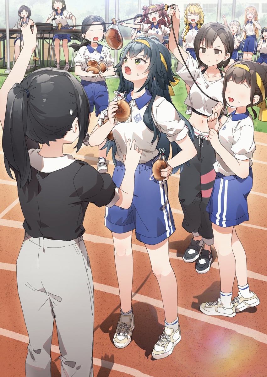fujita kotone, hanami saki, tsukimura temari, katsuragi lilja, shiun sumika, and 3 more (idolmaster and 1 more) drawn by yukie_(kusaka_shi)