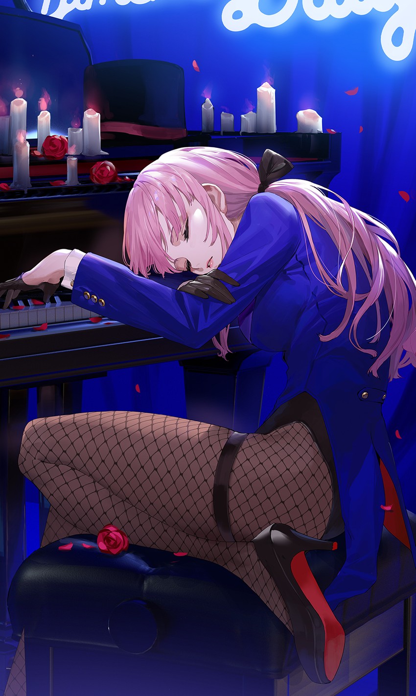 mori calliope (hololive and 2 more) drawn by ekao