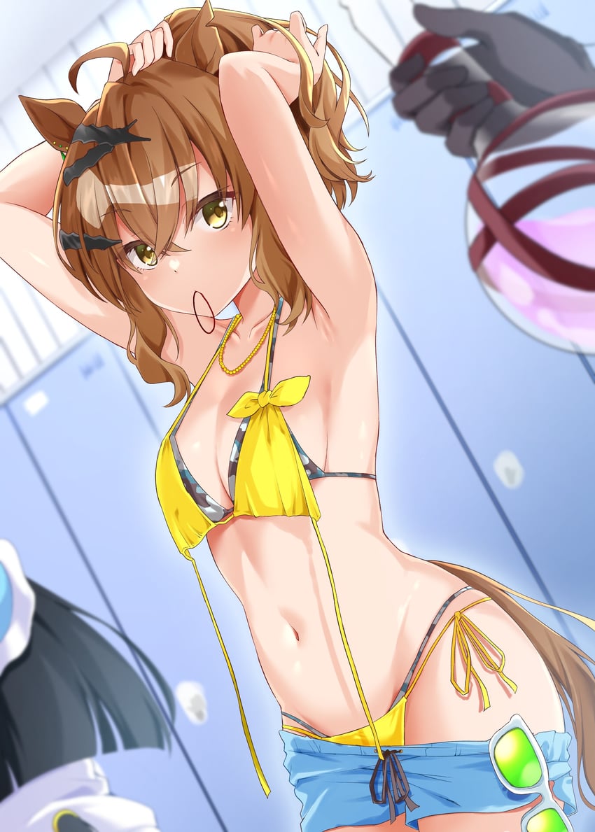 agnes tachyon, manhattan cafe, and jungle pocket (umamusume) drawn by ryochapu