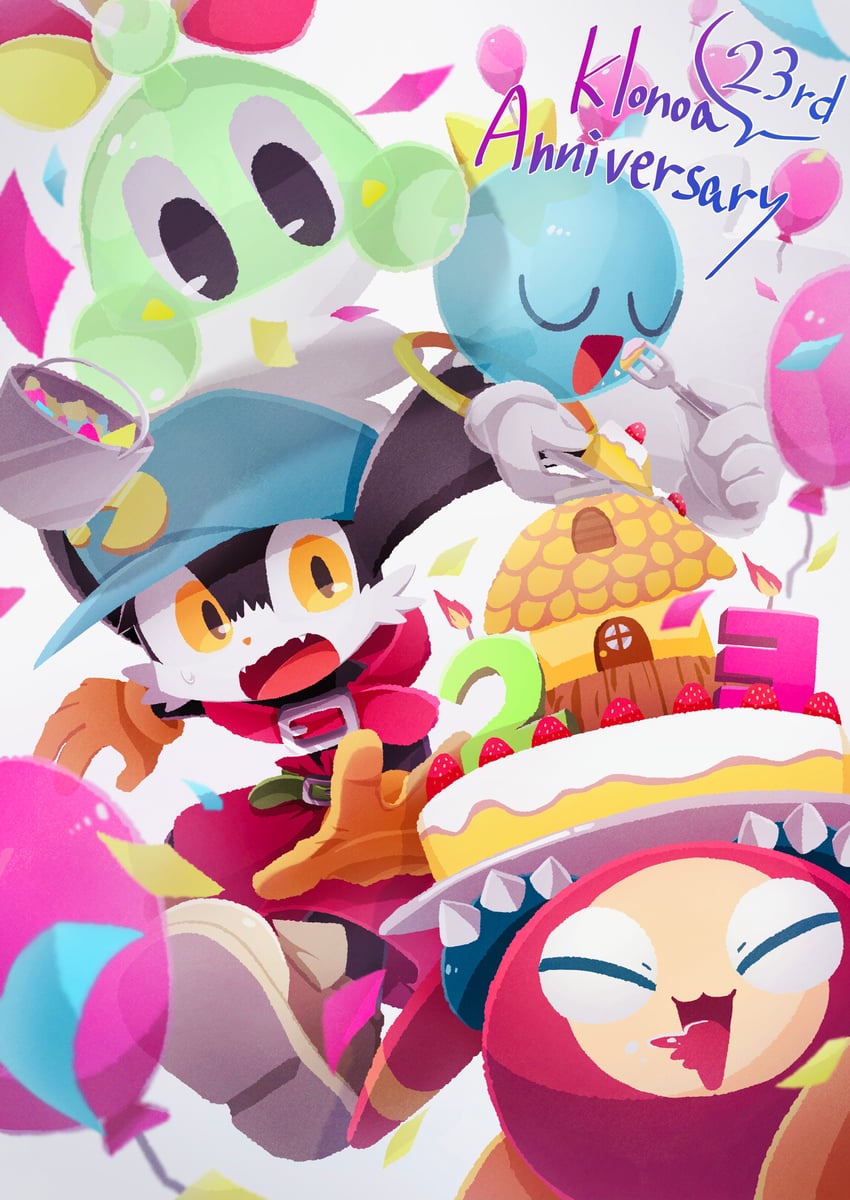 klonoa, huepow, and moo (kaze no klonoa) drawn by haippp