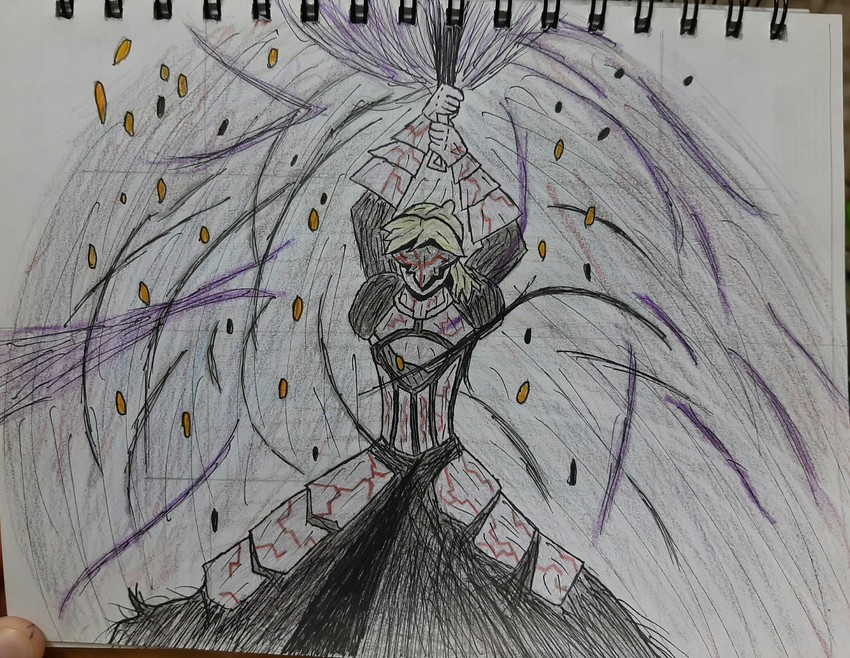 artoria pendragon and saber alter (fate and 2 more) drawn by alterrecs