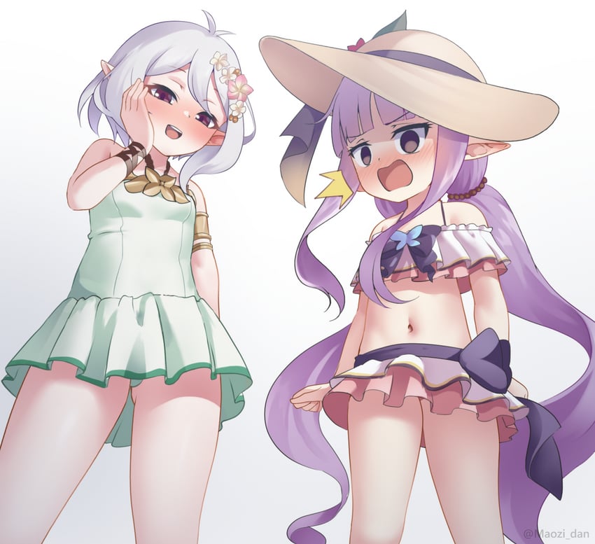 kokkoro and kyoka (princess connect!) drawn by maozi_dan