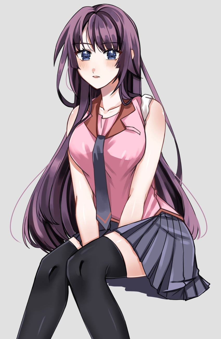 senjougahara hitagi (monogatari and 1 more) drawn by jmfz5558