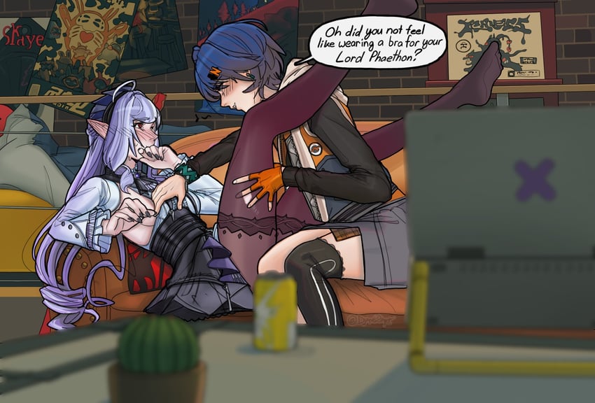 belle and vivian banshee (zenless zone zero) drawn by djang0art