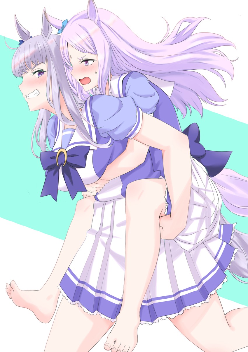 gold ship and mejiro mcqueen (umamusume) drawn by hakase_yurisuki
