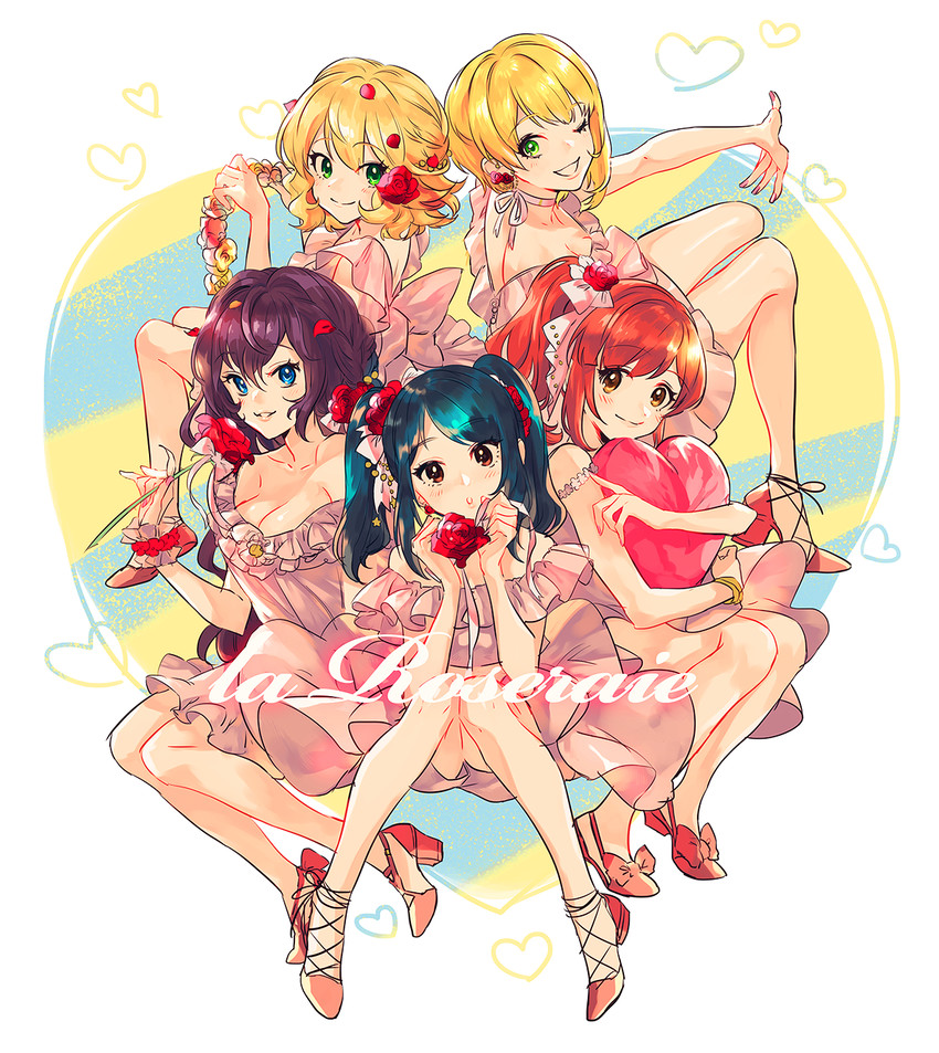 ichinose shiki, sakurai momoka, miyamoto frederica, igarashi kyoko, and nakano yuka (idolmaster and 1 more) drawn by dekooop
