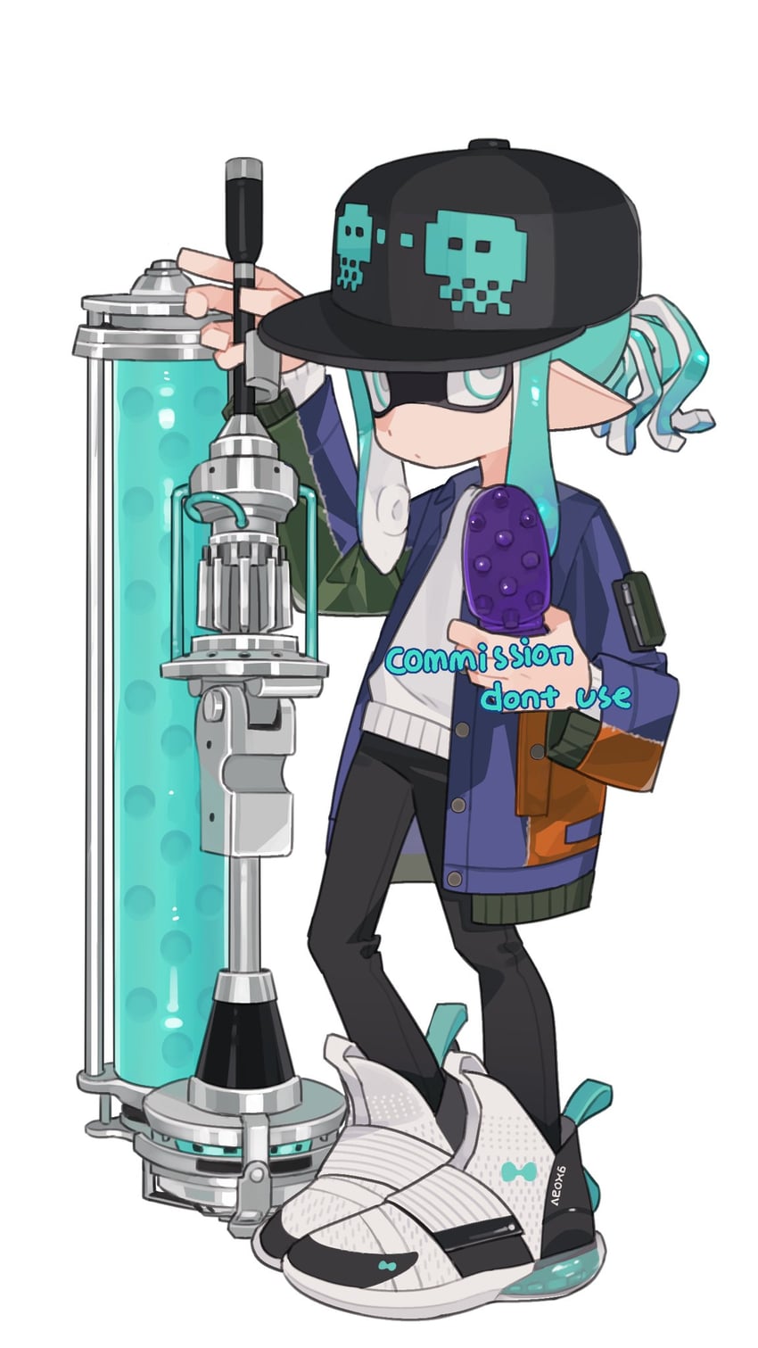 inkling player character and inkling girl (splatoon and 1 more) drawn by bbvvwow