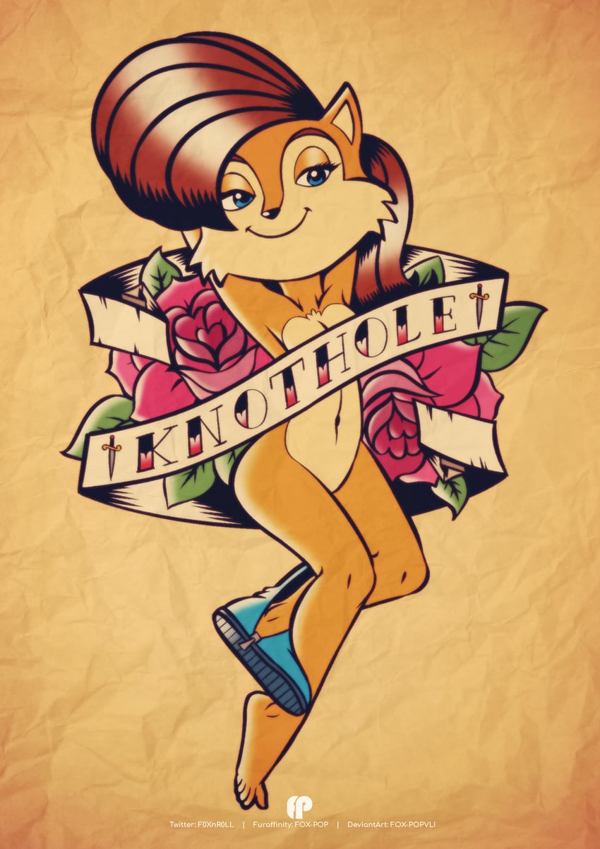 sally acorn (sonic) drawn by fox-pop_vli
