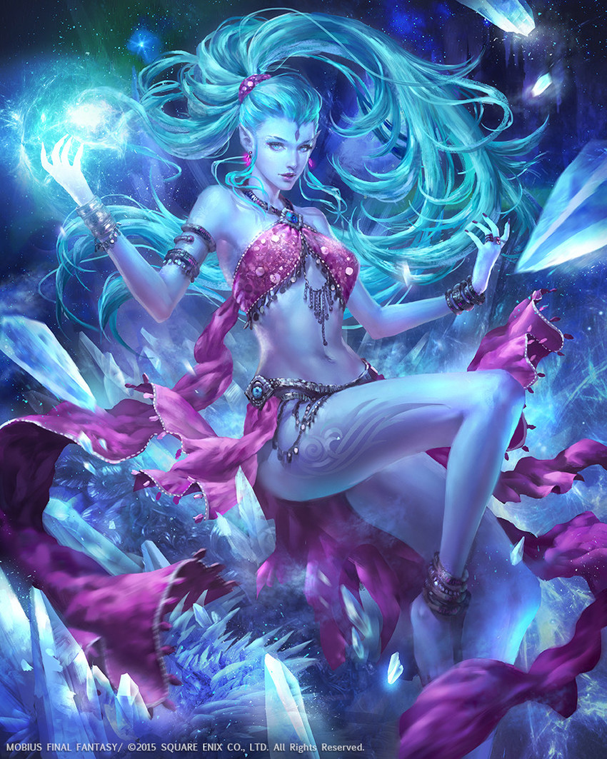 shiva (final fantasy and 2 more) drawn by livia_prima