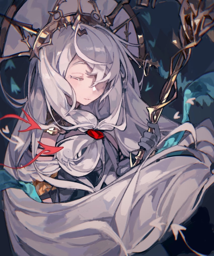 skadi and skadi the corrupting heart (arknights) drawn by chis74