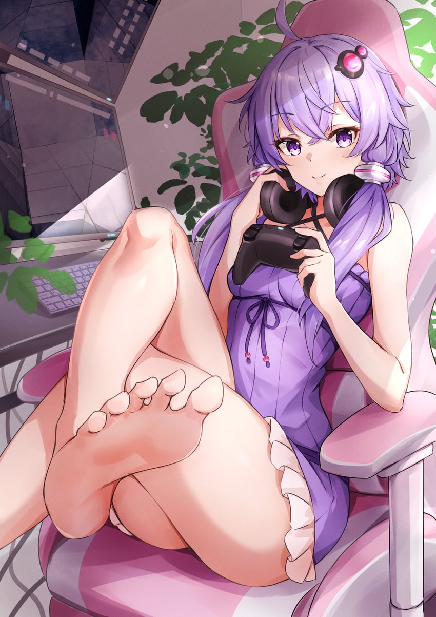 yuzuki yukari (vocaloid and 1 more) drawn by shiraiwa_usagi