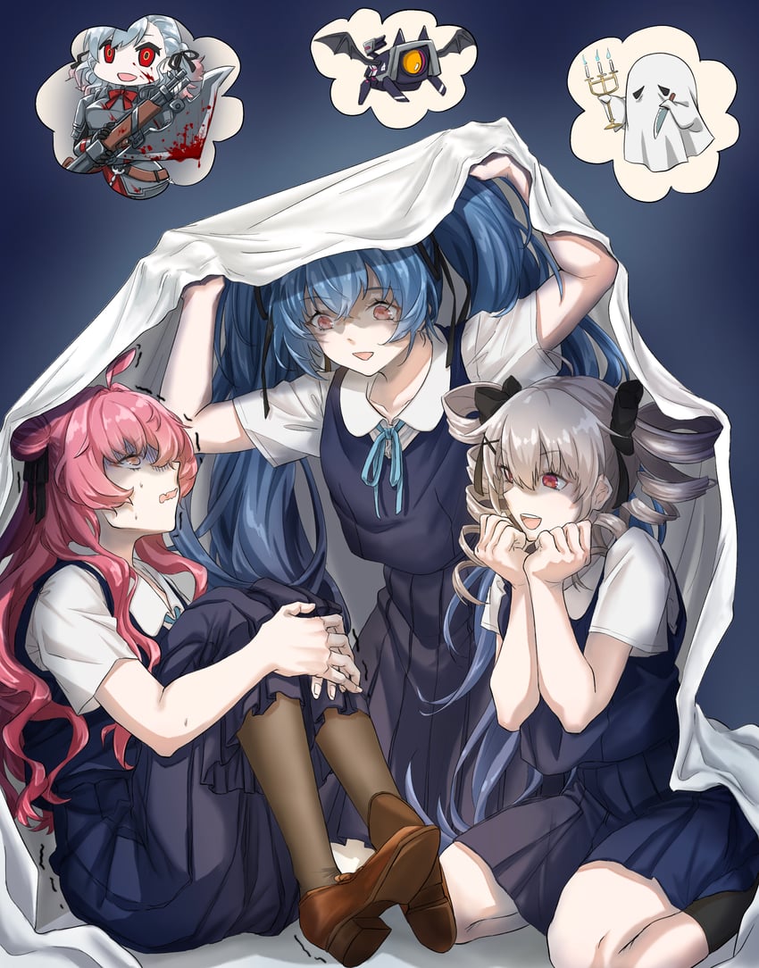 dinergate, spas-12, pp-90, wz.29, and shipka (girls' frontline) drawn by finellen